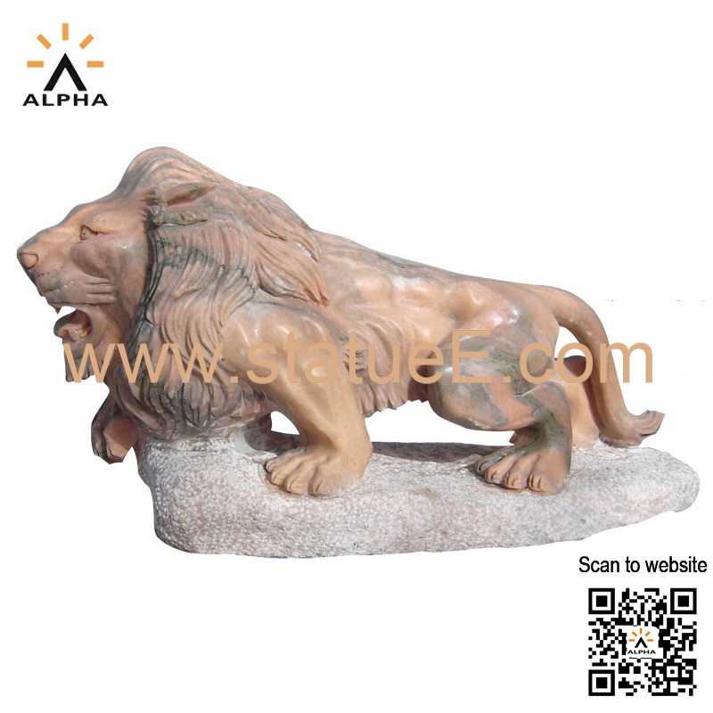 Lion garden statues